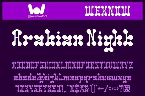 Arabian Night Display Font for Bold Branding