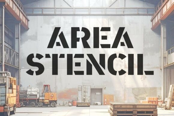 Area Stencil Font for High-Impact Campaigns
