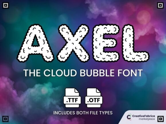 Axel: The Whimsical Display Typeface for Dreamy Brands