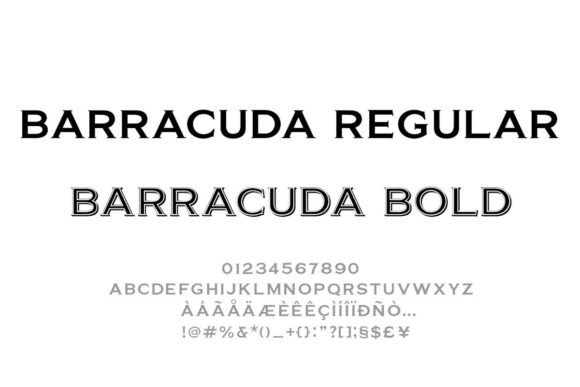 Barracuda: The All-Caps Serif Typeface for Bold Branding