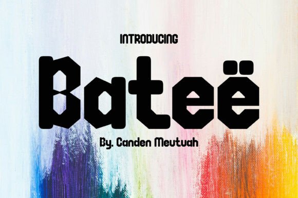 Bateë: The Bold Sports Font for Crafters