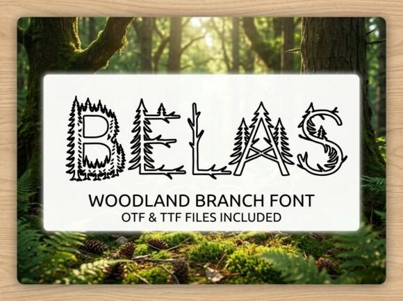Belas: A Rustic Display Typeface for Organic Editorial Design