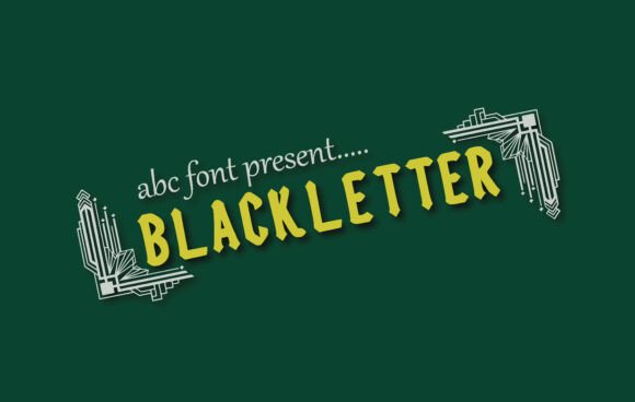 Blackletter: A Geometric Display Typeface for Modern Web Design