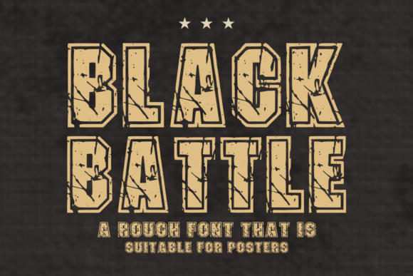 Blak Battle Font: Bold Display Typography for Strong Branding