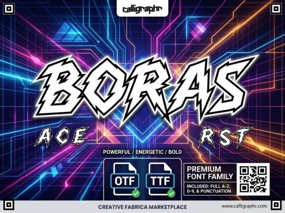 Boras: A Bold Display Font for Modern Branding