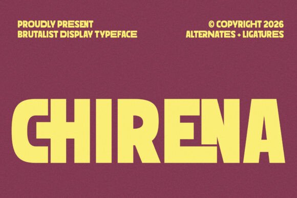 Chirena Typeface for Bold Handmade Branding