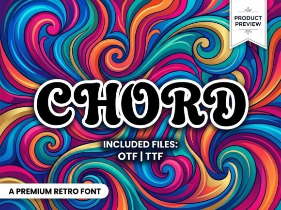 Chord: A Groovy Display Font for Makers