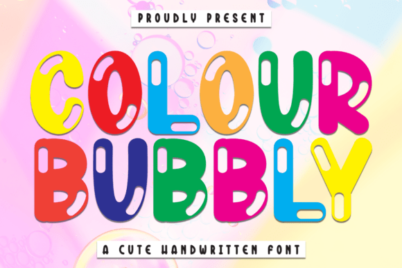 Colour Bubbly Typeface for Joyful Branding