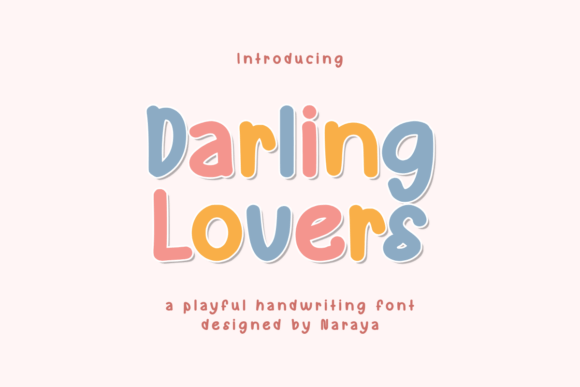 Darling Lovers Display Font for Crafters