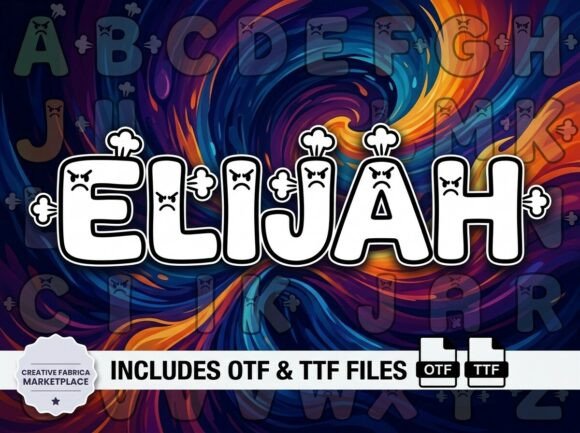 Elijah Font: Fiery Display for Makers