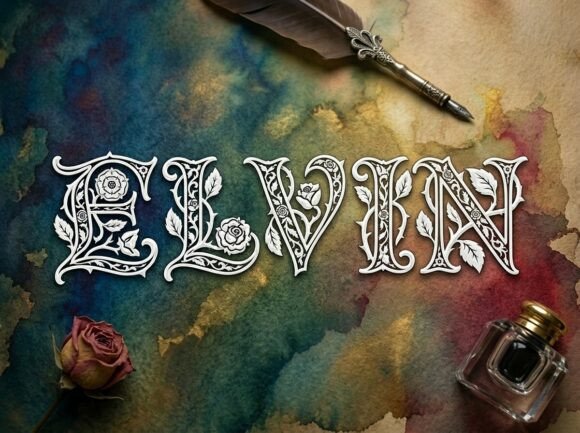 Elvin: A Premium Display Font for Web Design
