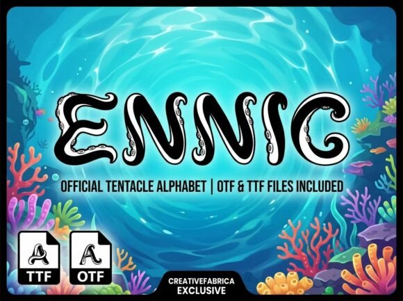 Ennic: A Bold Display Font for Brand Identity