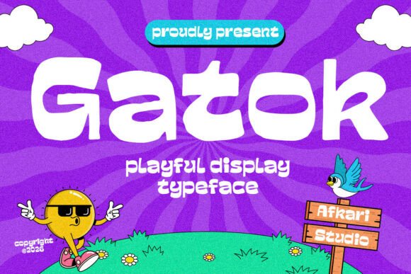 Gatok Font Review: A Playful Display Typeface for Bold Designs