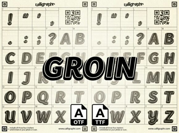 Groin Display Font for Editorial Design