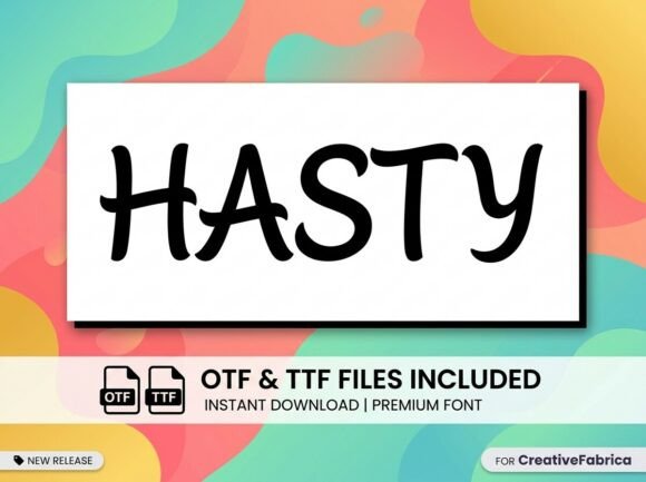 Hasty Font Review for Branding