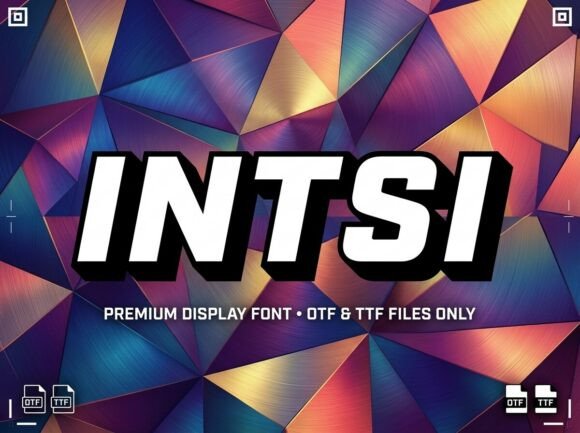 Intsi: A Bold Display Typeface for Modern Web Design