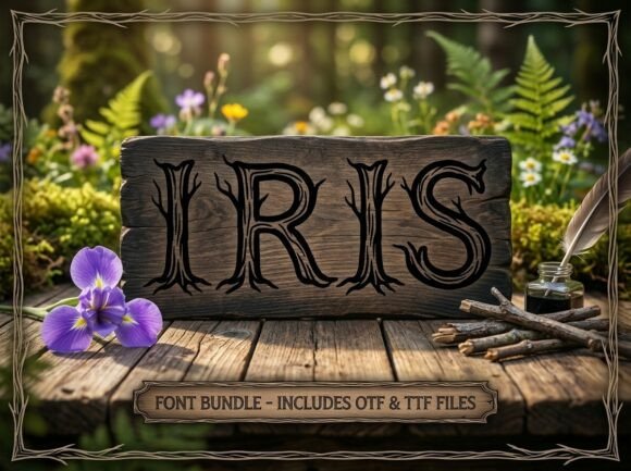 Iris: A Decorative Display Font for Makers