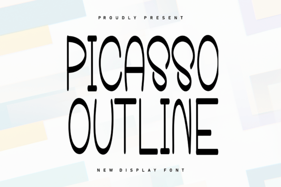 Picasso Outline Font for Creative Branding