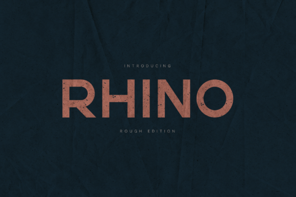Rhino Rough: The Bold Display Font for Raw Branding