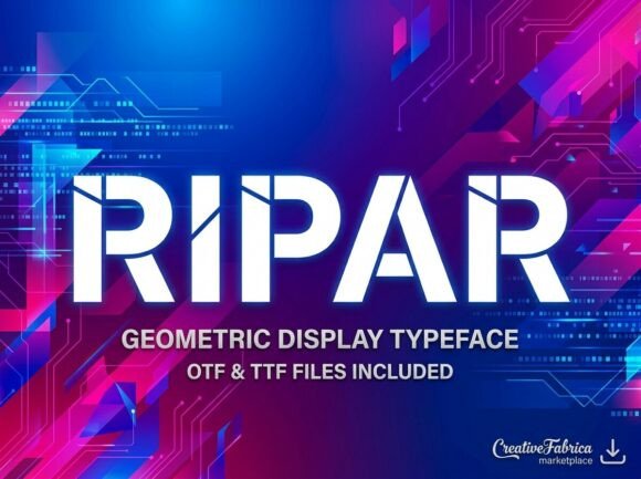 Ripar: The Bold Display Font for Creators