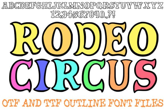 Rodeo Circus Font Review: A Vintage Display Typeface