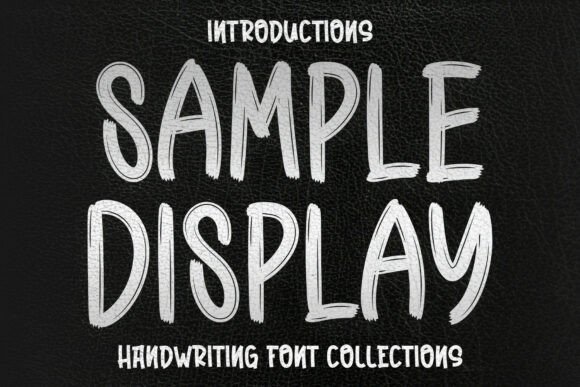 Sample Display Font: A Gritty Textured Typeface Review