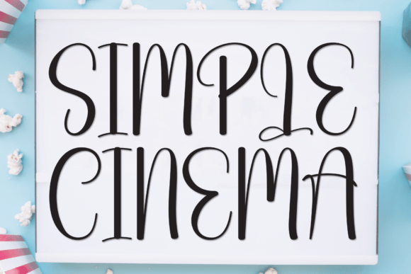 Simple Cinema Font for Whimsical Branding