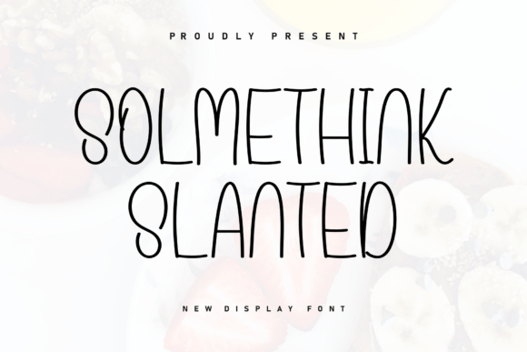 Solmethink Slanted: The Handwritten Font for Modern Brands