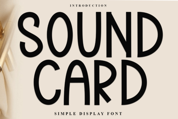 Sound Card Typeface for Editorial Design