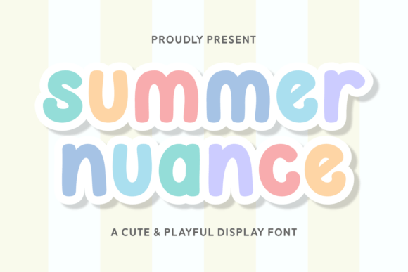 Summer Nuance: A Playful Display Font for Branding