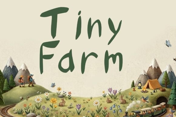 Tiny Farm Font: A Whimsical Display Typeface Review