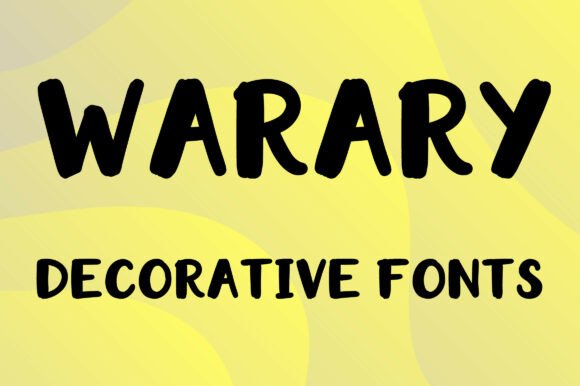 Warary Typeface for Modern Editorial Design