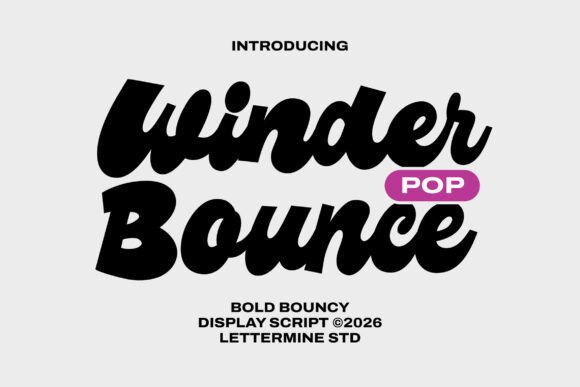 Winder Pop Bounce Font for Bold Web Design